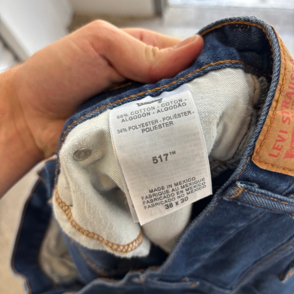 Vintage 00's Levi's 517 Bootcut Made in Mexico Jeans 37x28 - Picture 2 of 8